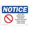 Signmission OSHA Notice, 3.5" Height, Drilling When Quill Engaged Sign With Symbol, 5" X 3.5", Landscape OS-NS-D-35-L-11548 - alternate 1